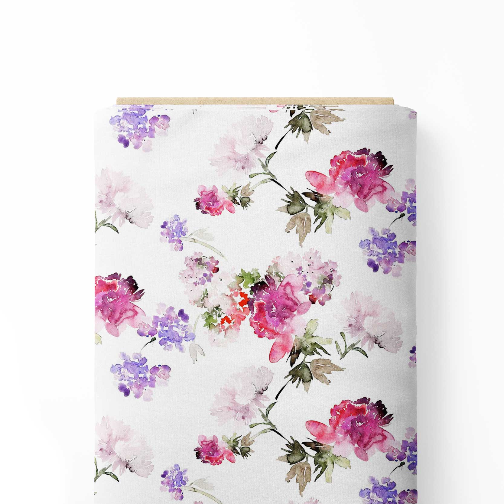 Purple Calluna Print Fabric