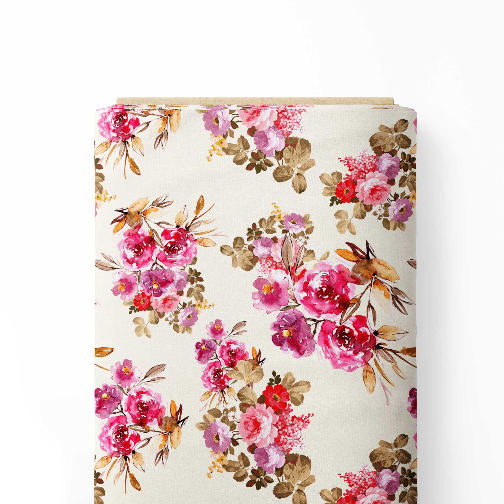 Stylish Pansy Print Fabric