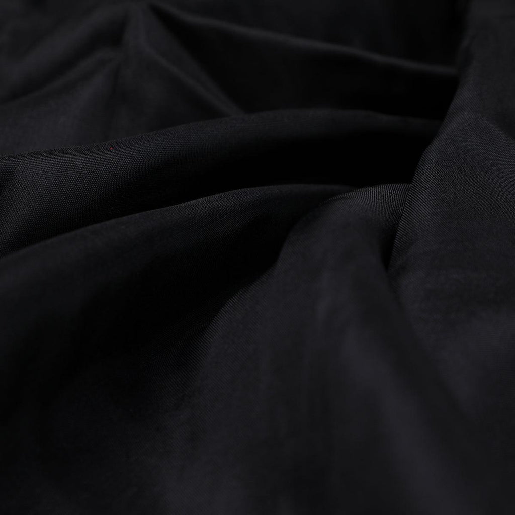 Black Colour Upada Silk Plain Dyed Fabric