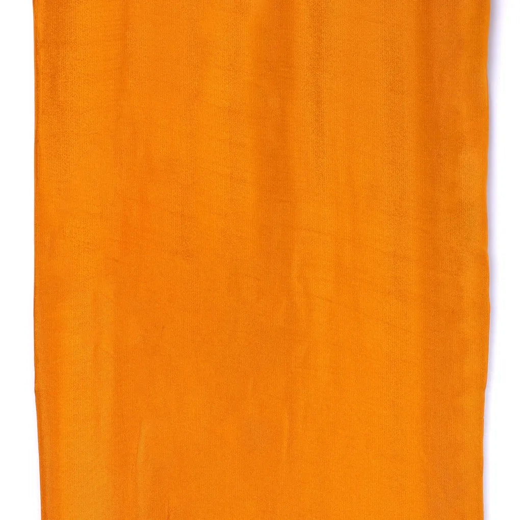 Gold Colour Upada Silk Plain Dyed Fabric