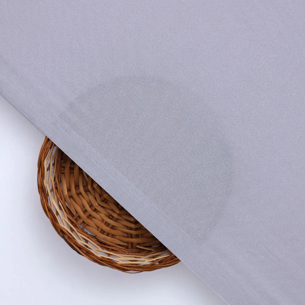 Gray Plain American Crepe Solid Fabric