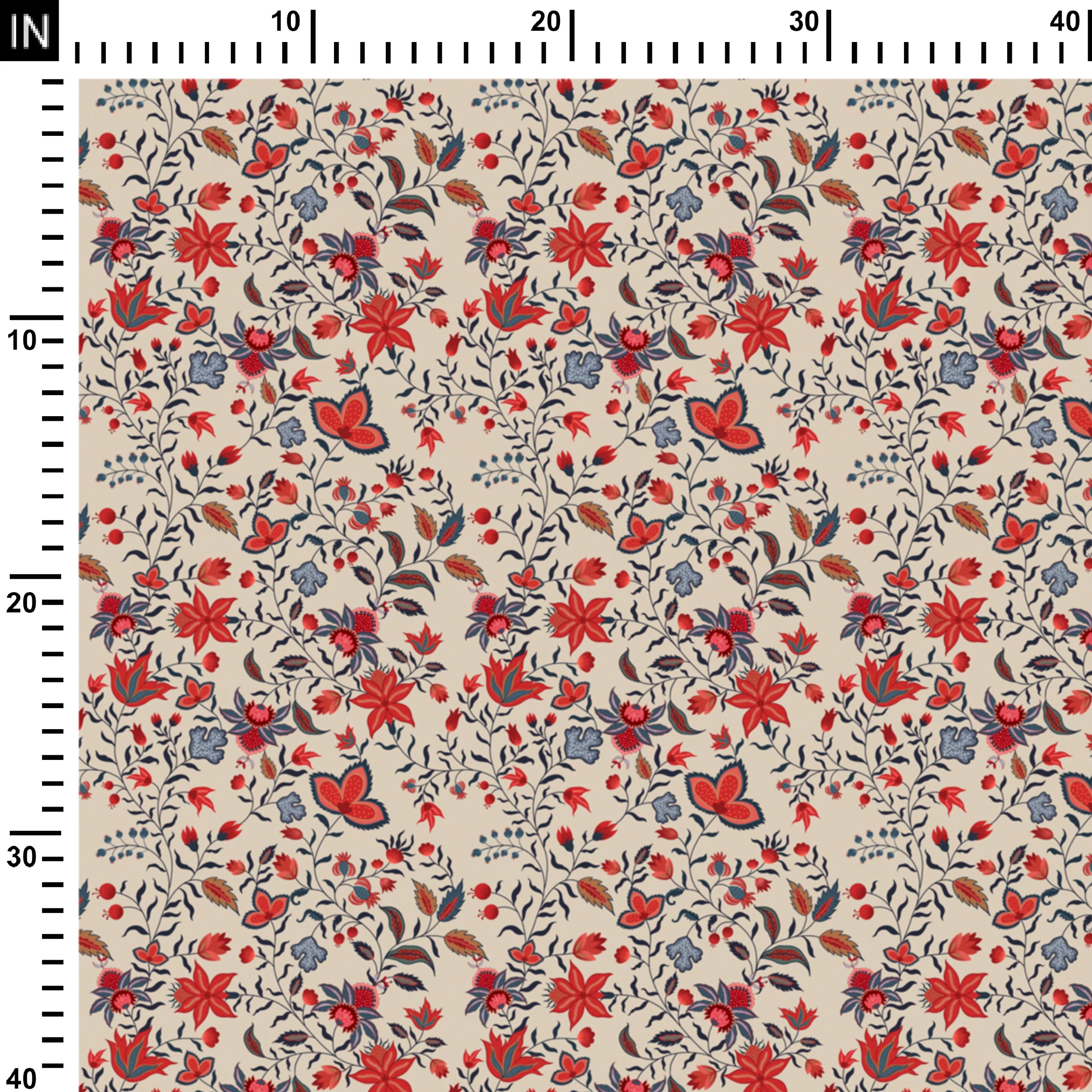 Ivory Indian Floral