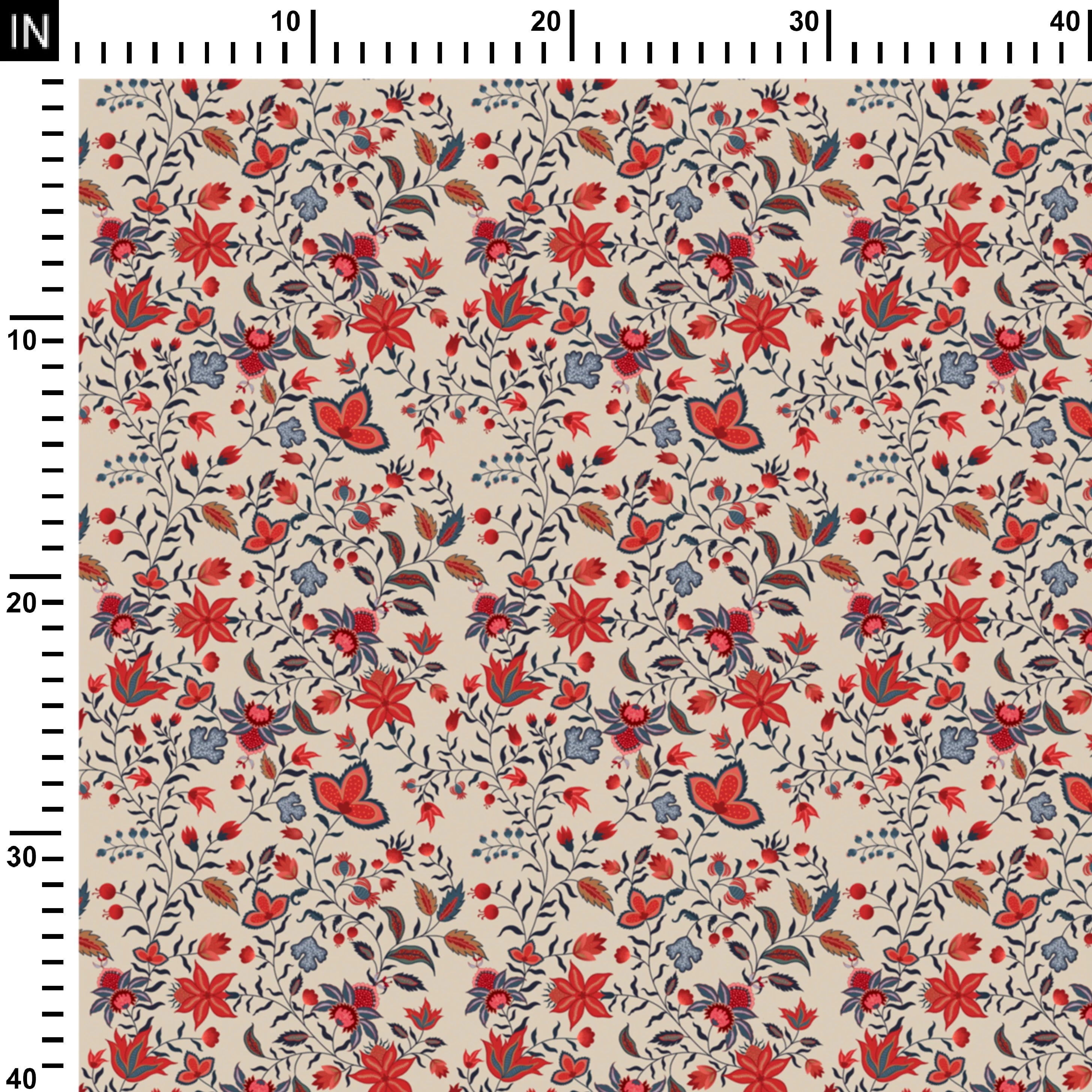Ivory Indian Floral