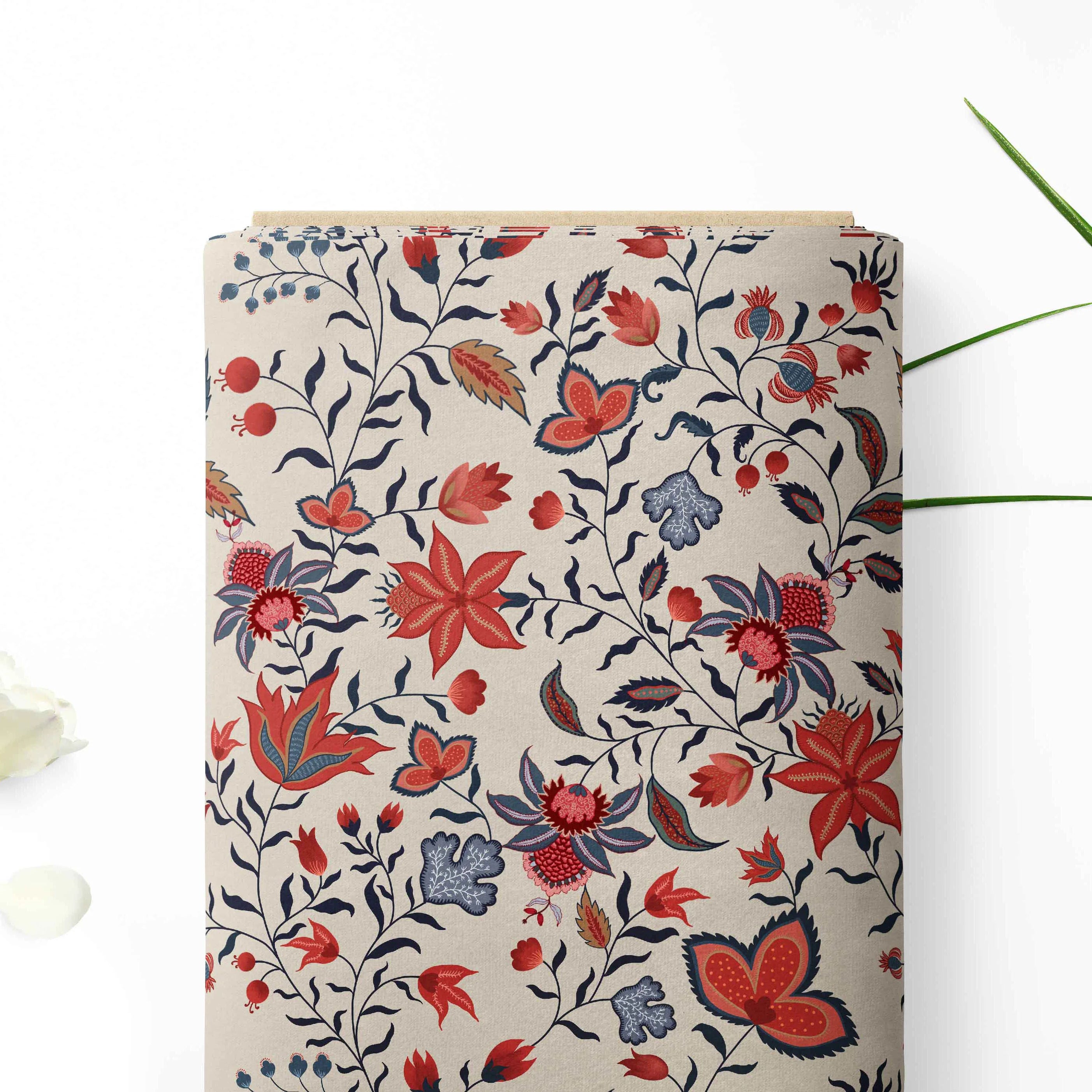 Ivory Indian Floral