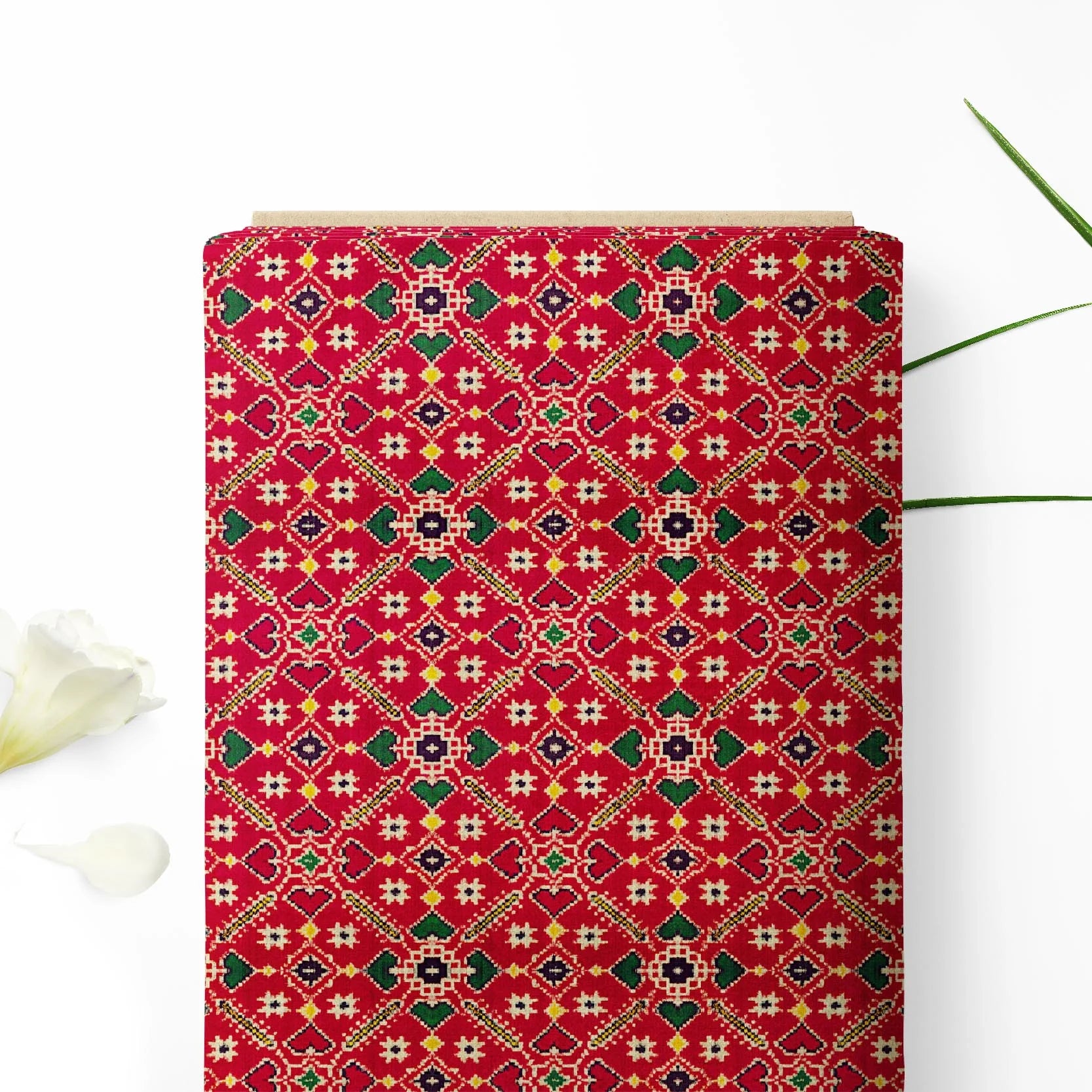 Red Designer Patola