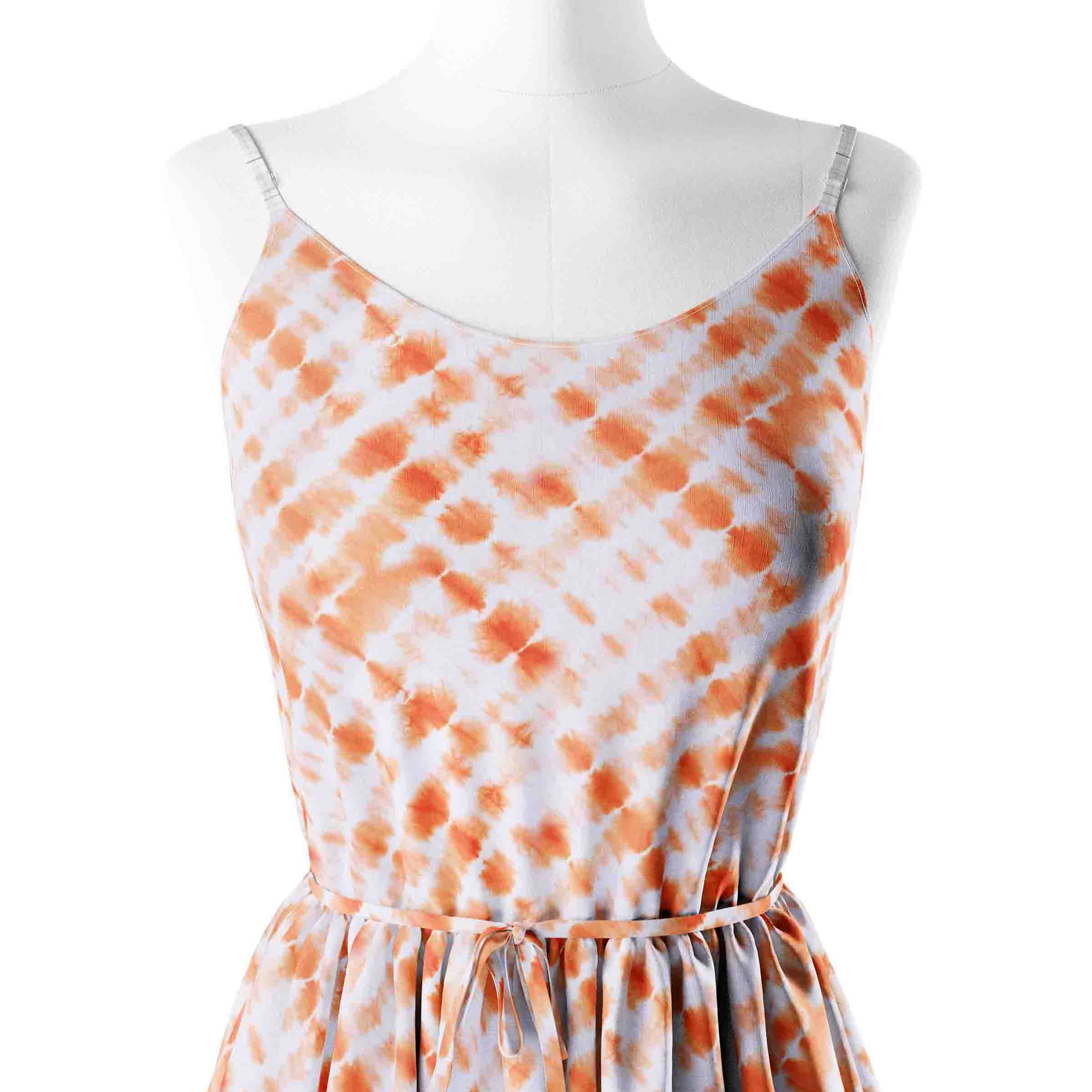 Orange tie dye