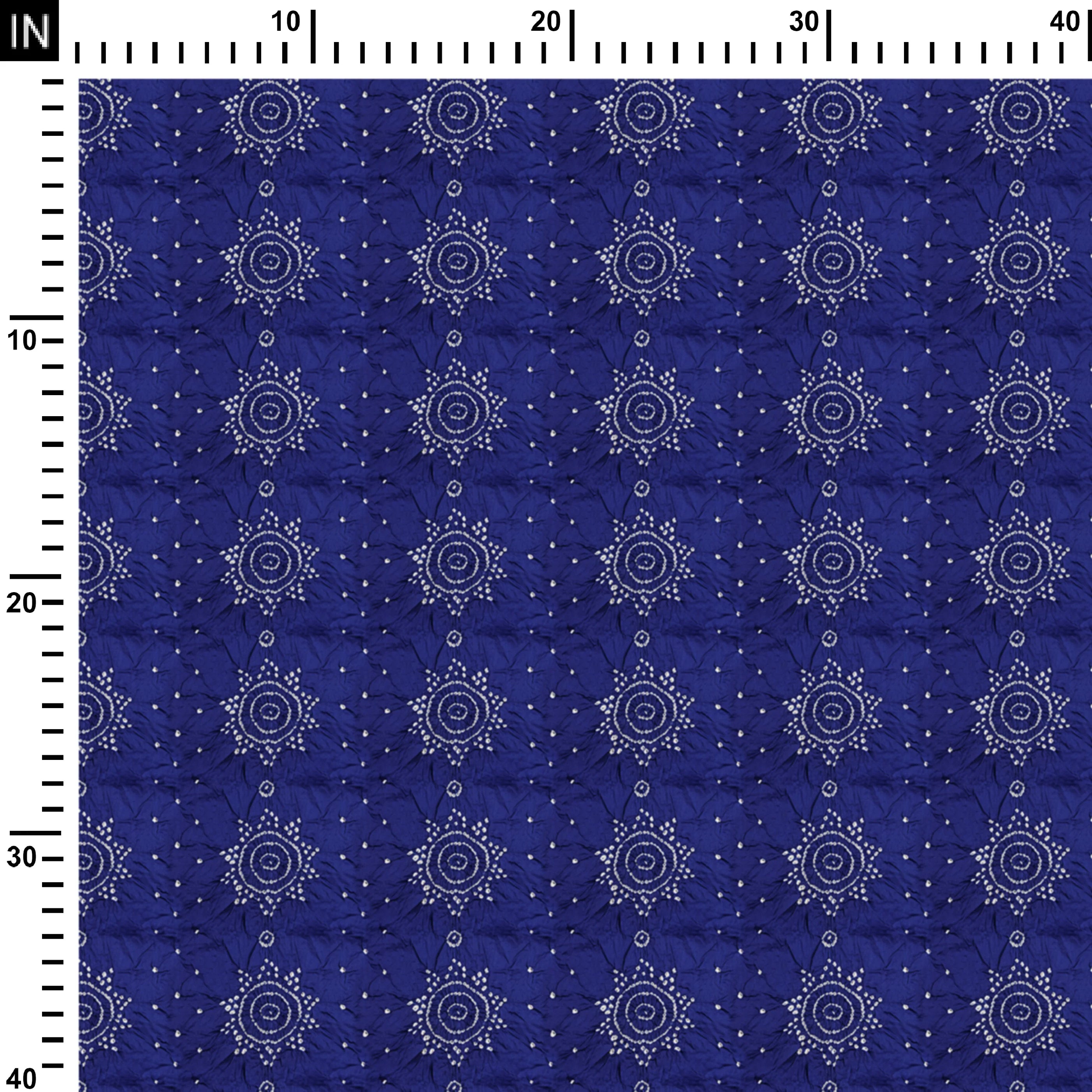 Royal blue bandhani