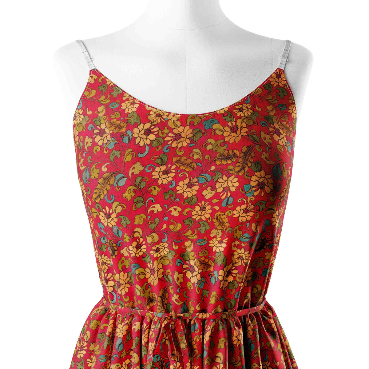 Red Vintage Kalamkari