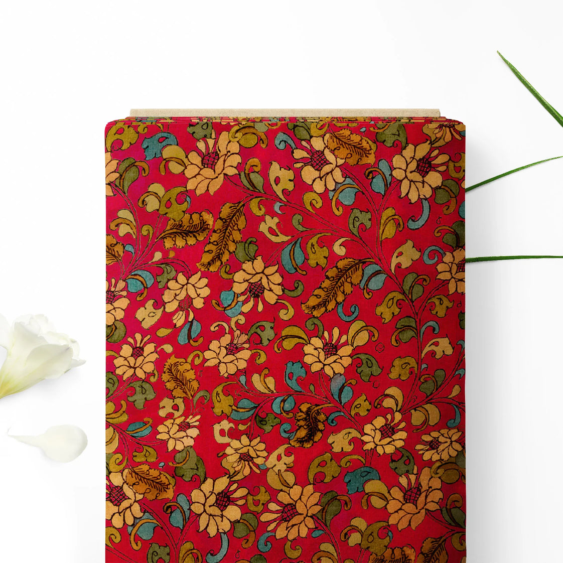 Red Vintage Kalamkari