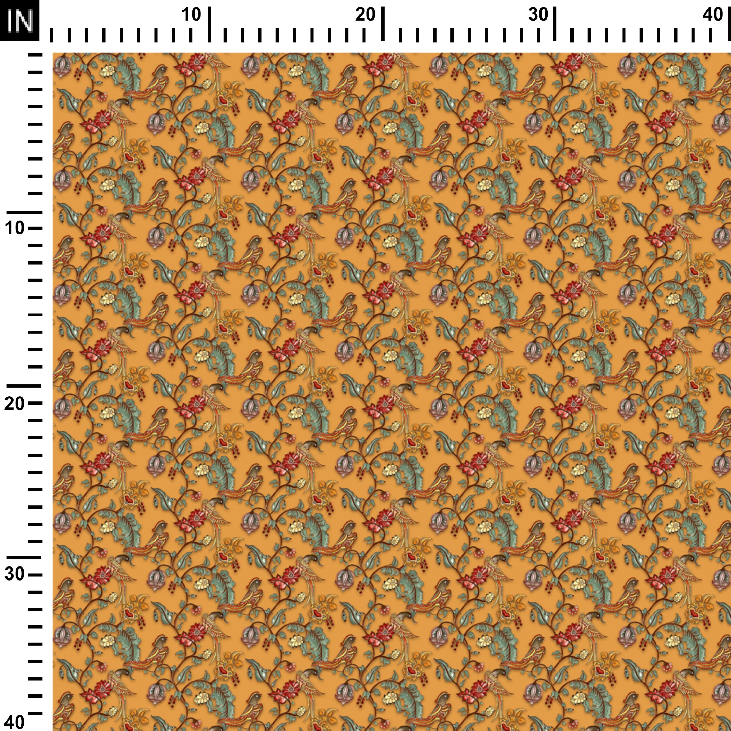 Yellow shuka Kalamkari