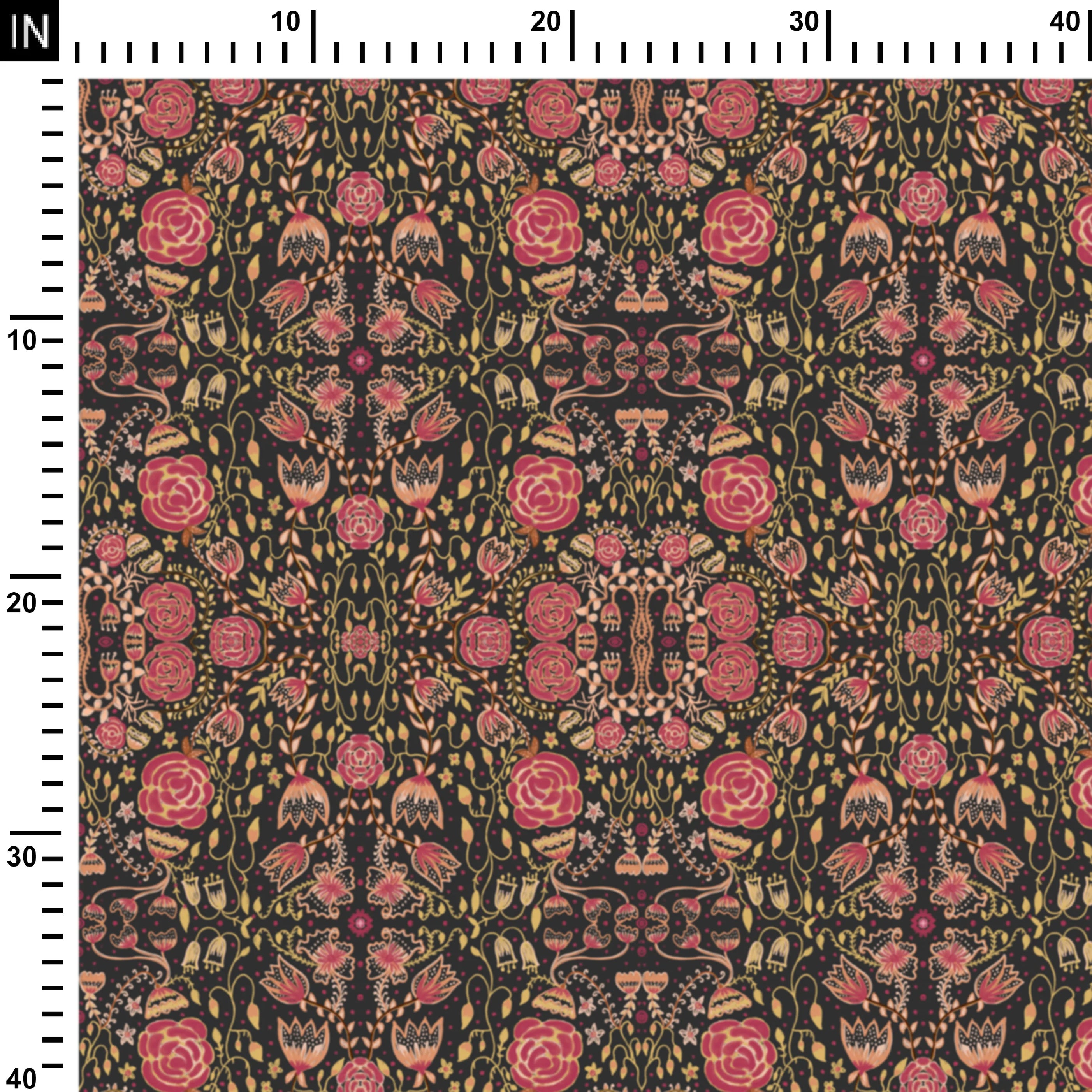 Kalamkari roses