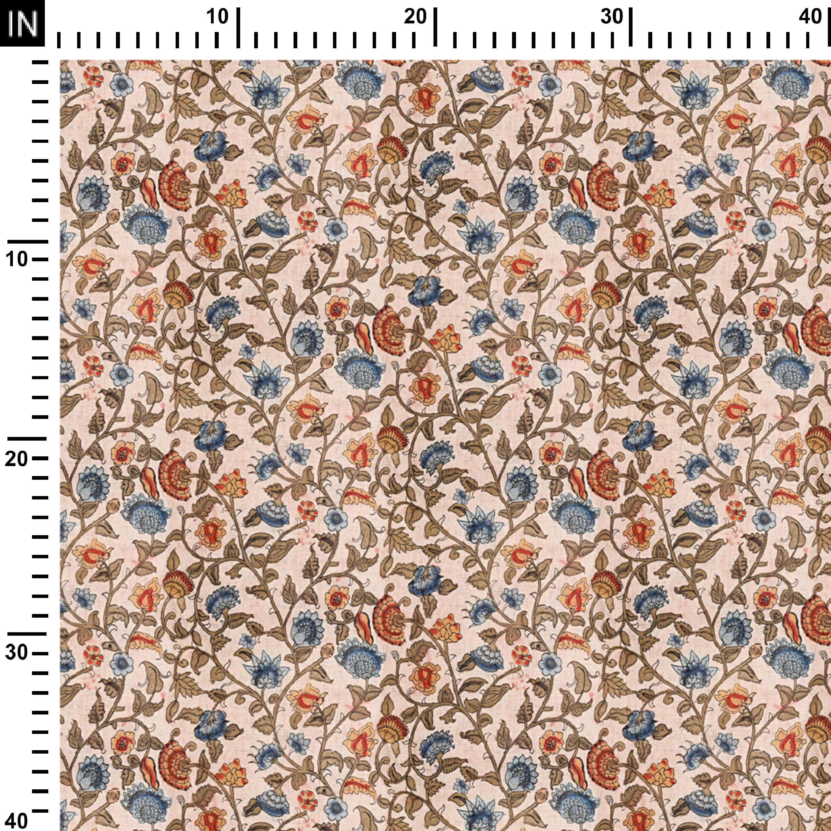 Flower buds Kalamkari