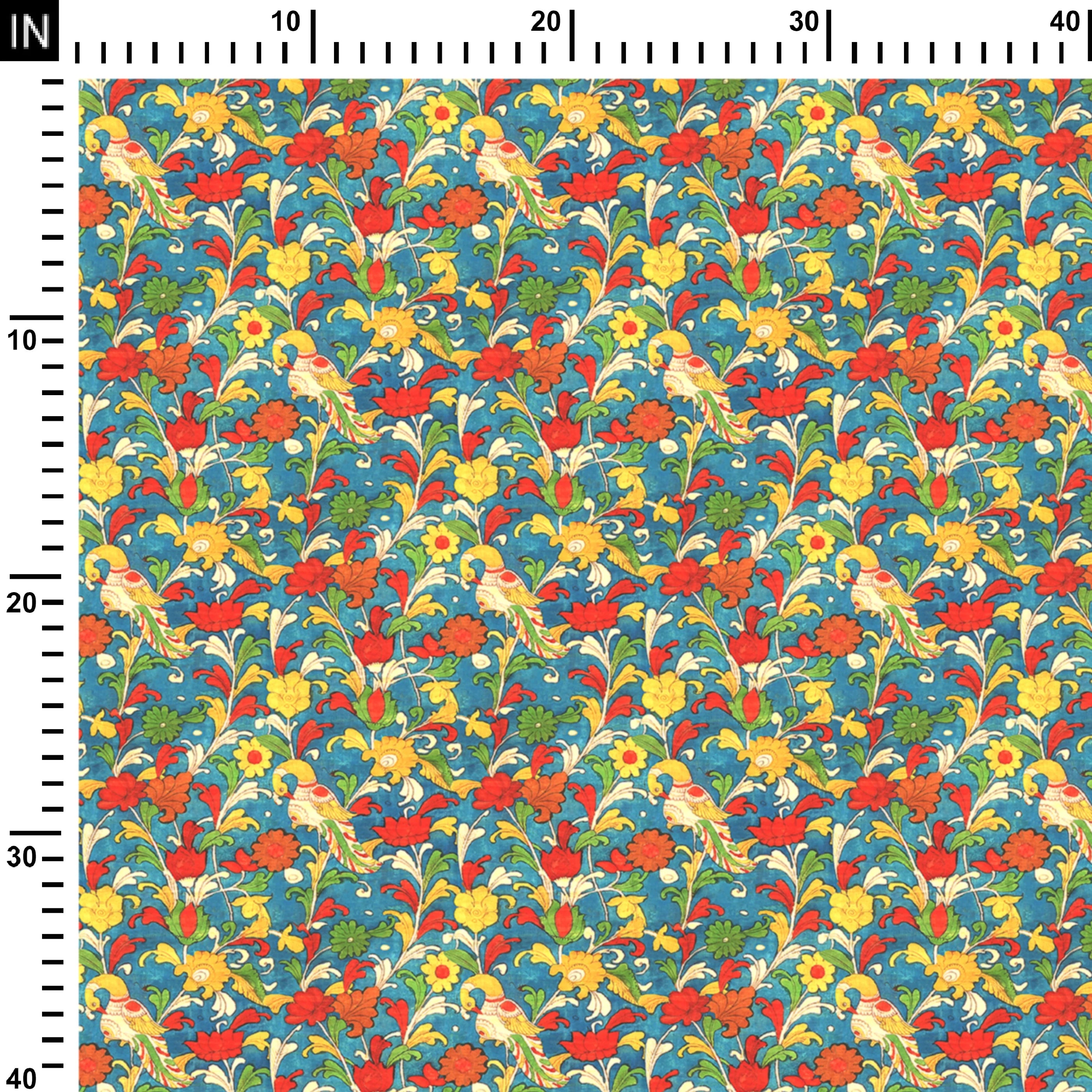 Denim fabric kalamakri
