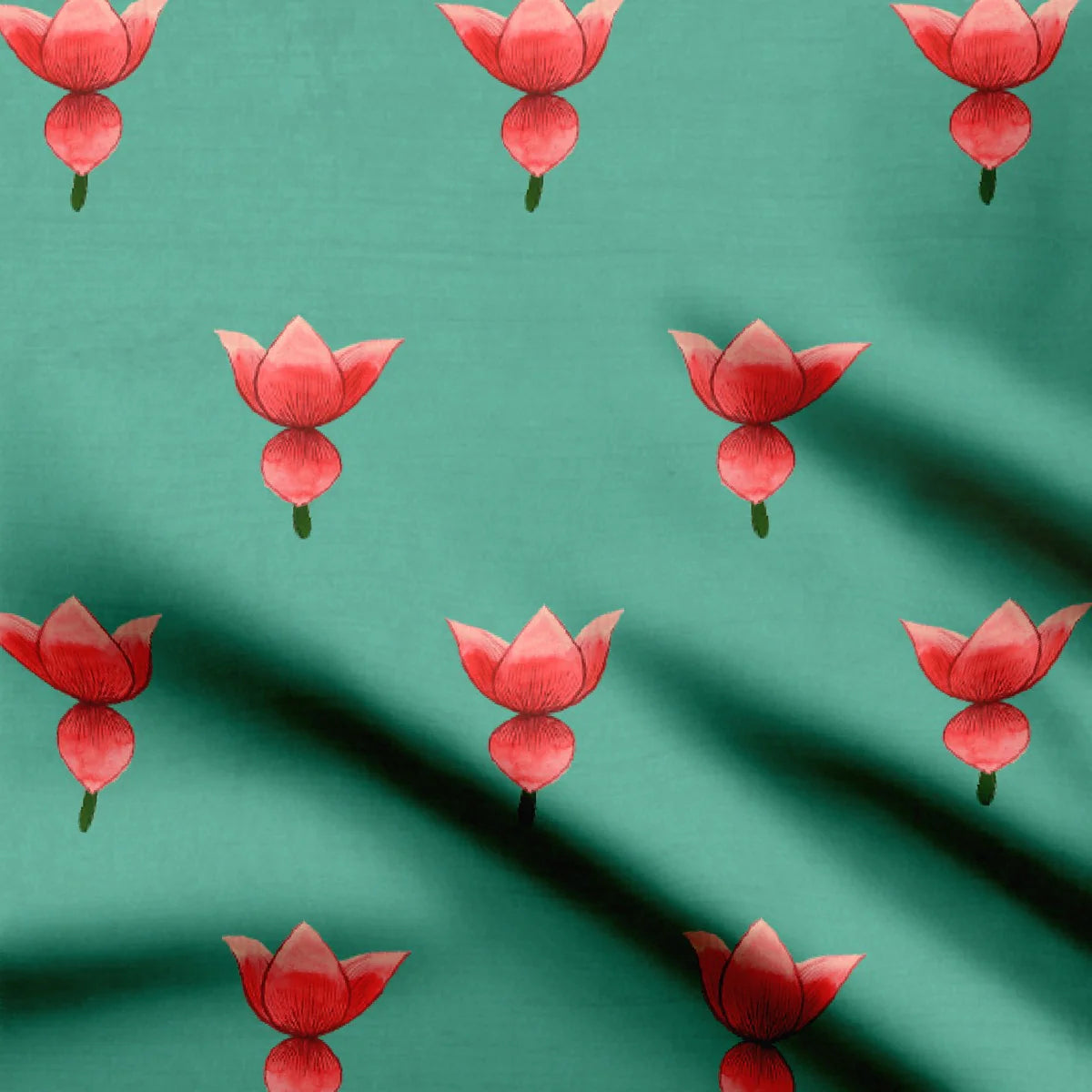 Red and Green Lotus