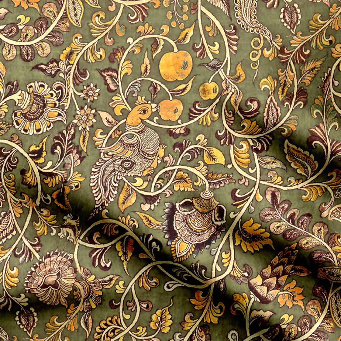Peacock and Fruit