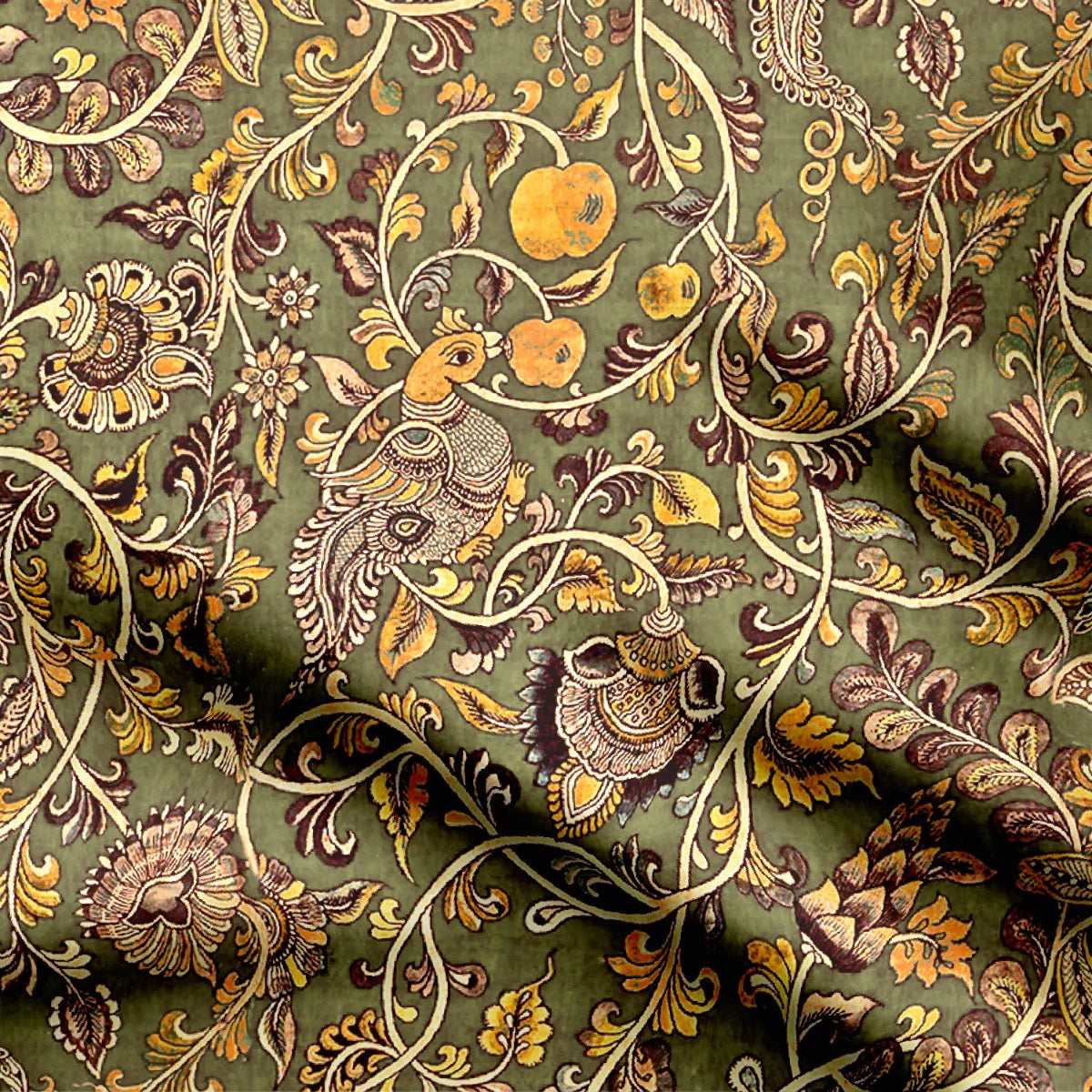 Peacock and Fruit