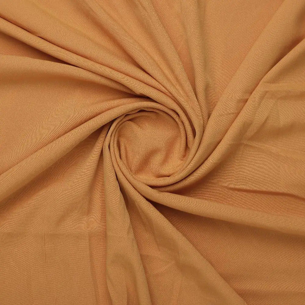 Yellow Plain American Crepe Solid Fabric