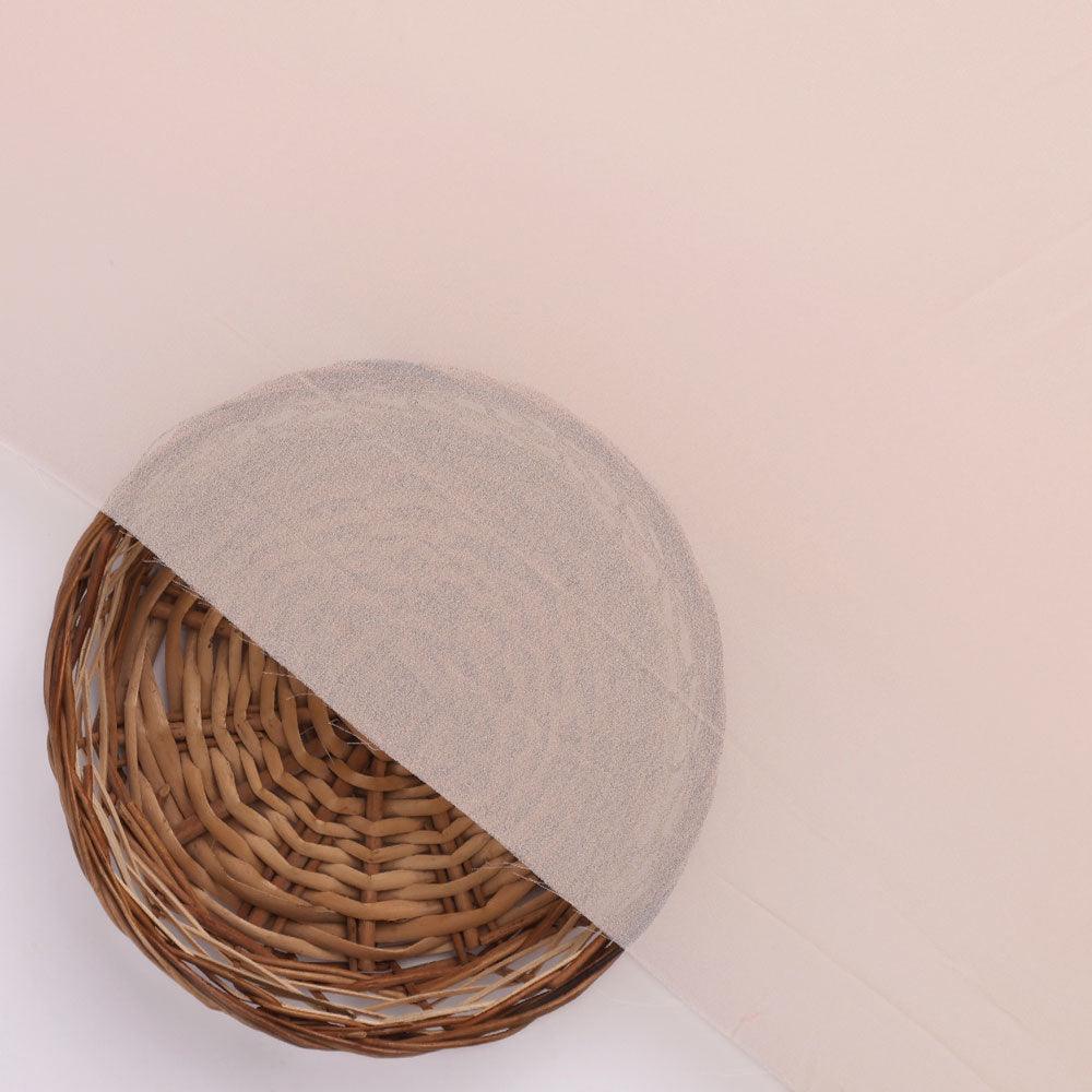 Cream Plain American Crepe Solid Fabric