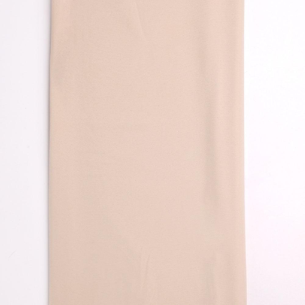 Cream Plain American Crepe Solid Fabric
