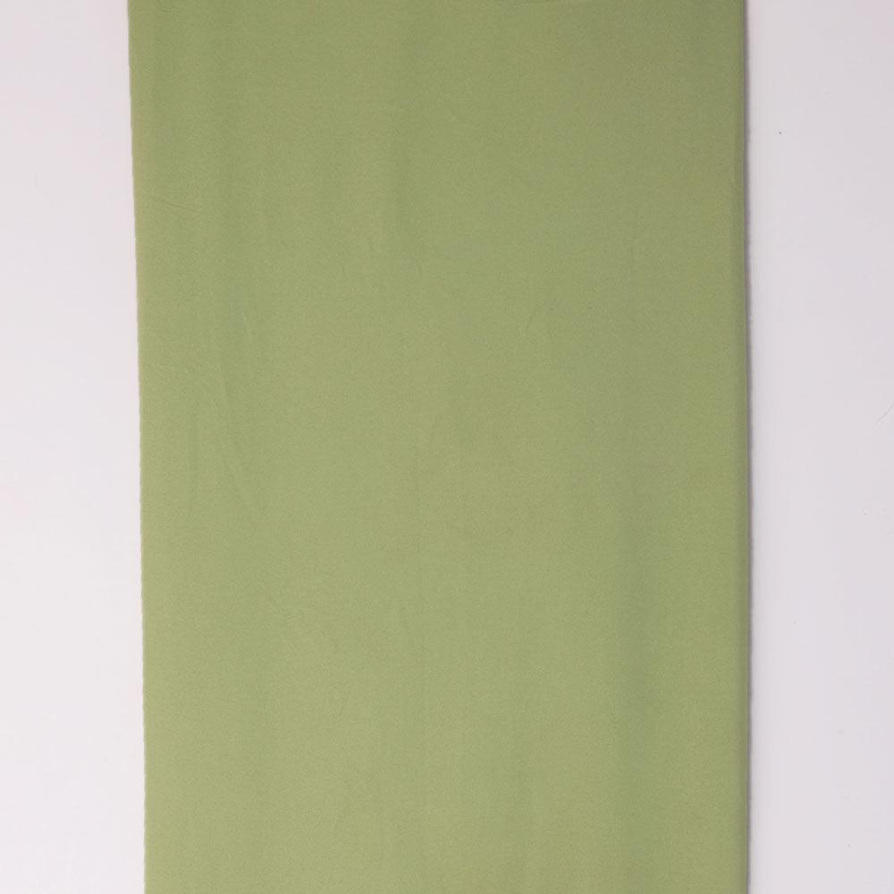 Green Plain American Crepe Solid Fabric