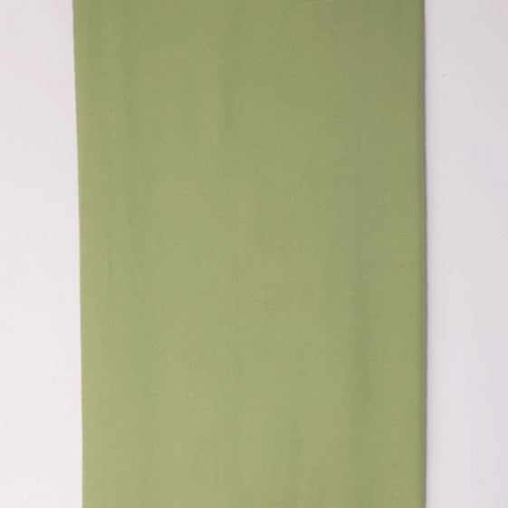 Green Plain American Crepe Solid Fabric