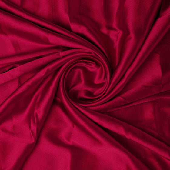 Maroon Plain Japan Satin Solid Fabric