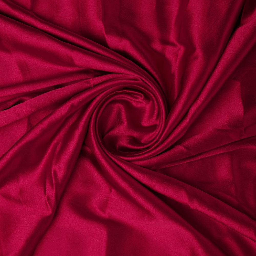 Maroon Plain Japan Satin Solid Fabric