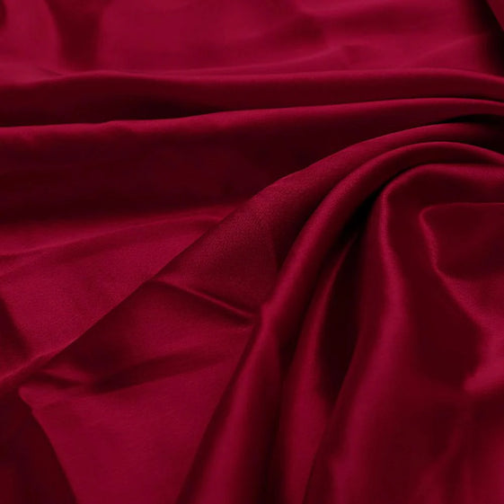 Maroon Plain Japan Satin Solid Fabric