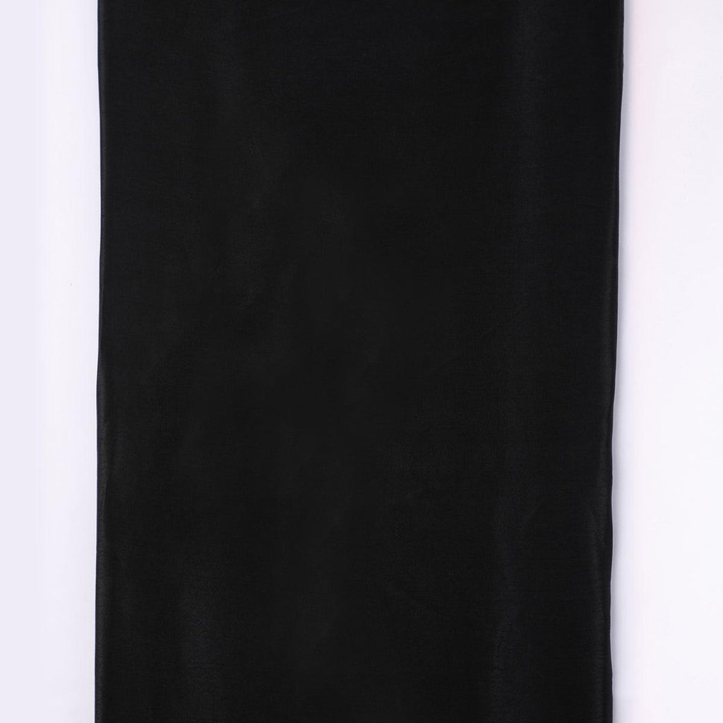Black Colour Pure Crepe Plain Dyed Fabric