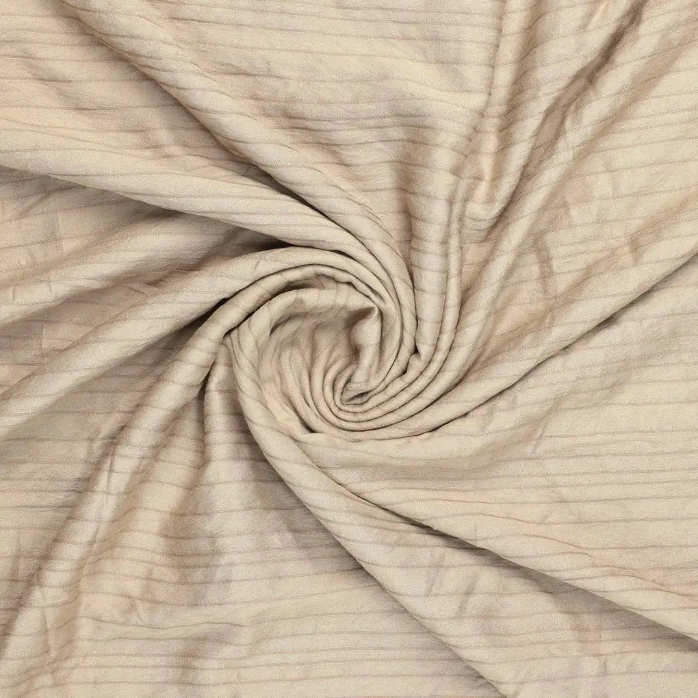 Gray Colour Pin Stripes Self Patterned Dyed Fabric