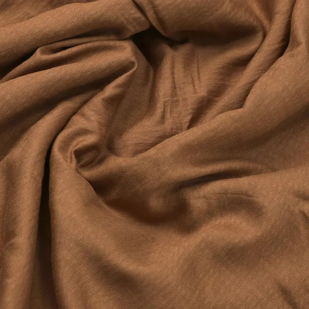 Coffee Colour Self Patterned Dyed Fabric
