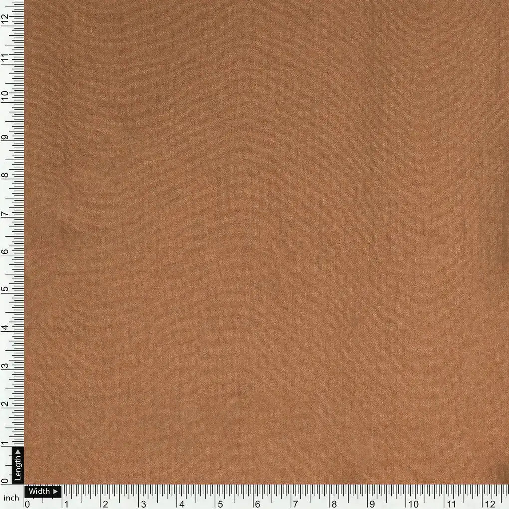 Coffee Colour Self Patterned Dyed Fabric