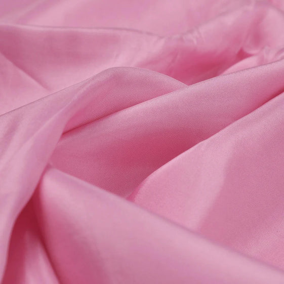 Pink Colour Pure Upada Plain Dyed Fabric SKU: PLUS-0-PL1907-110