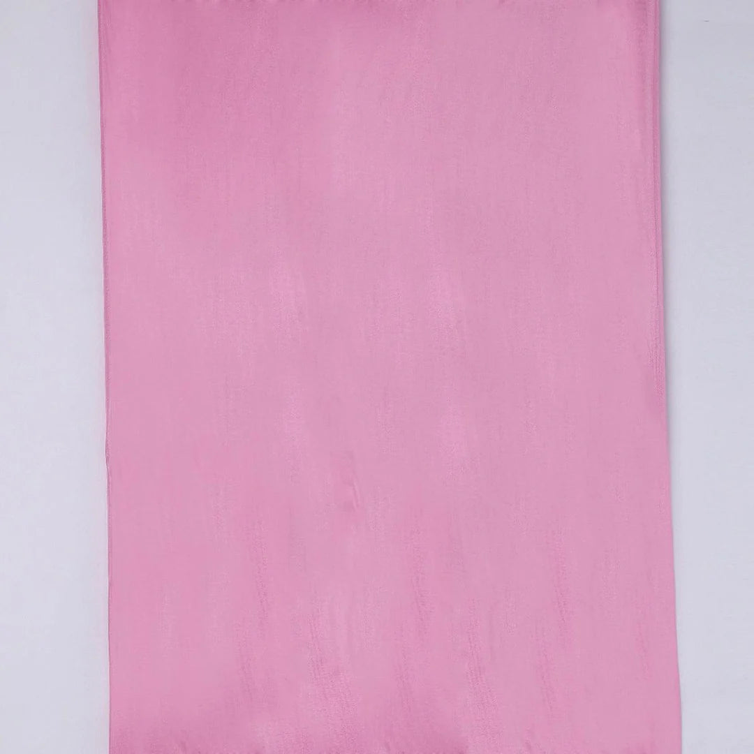 Pink Colour Pure Upada Plain Dyed Fabric SKU: PLUS-0-PL1907-110