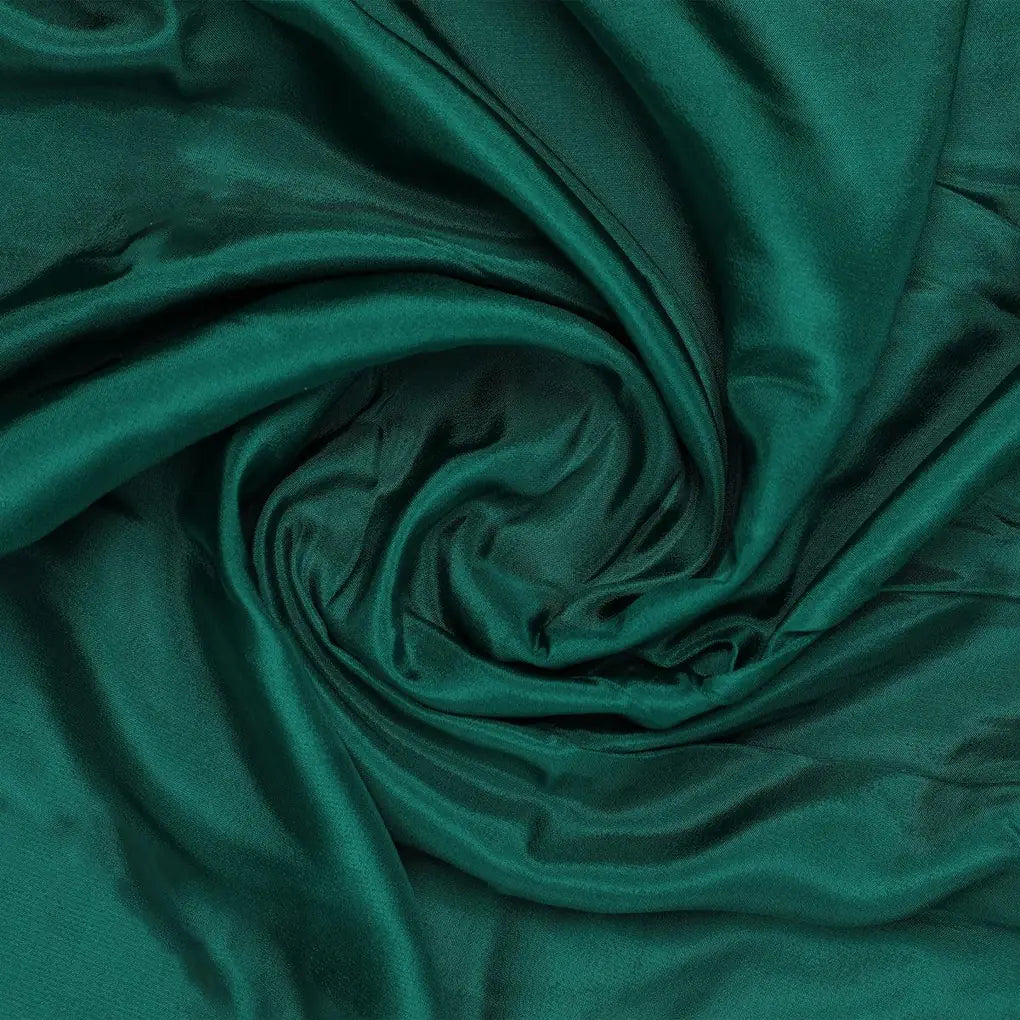 Bottel Green Colour Pure Upada Plain Dyed Fabric