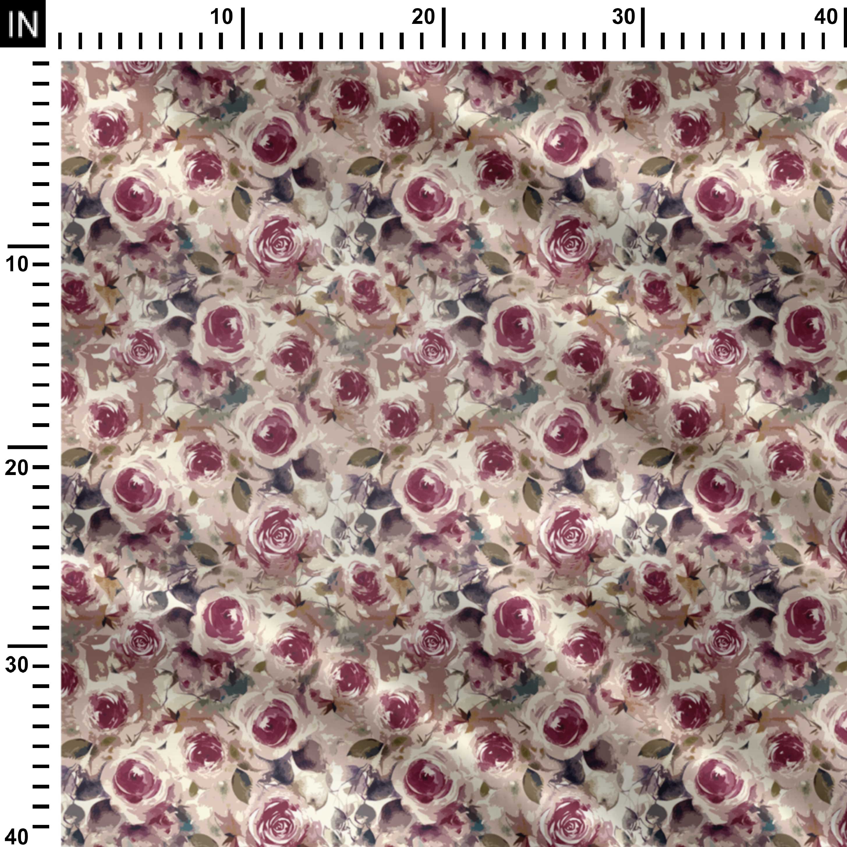 Plum Pie Gulabo Print Fabric