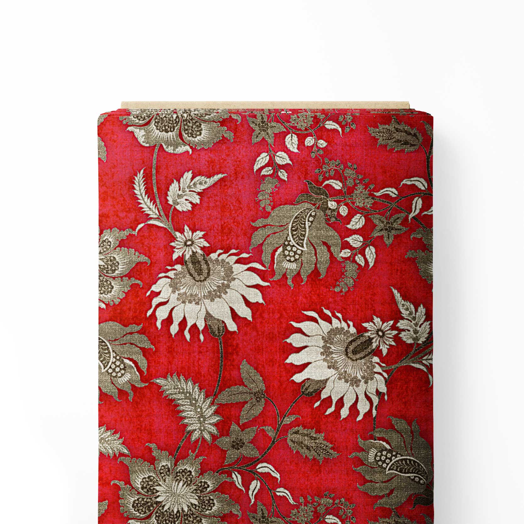 Read texture floral Georgette Fabric