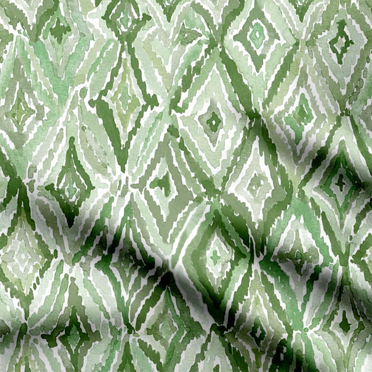 Green Fabric Ikat