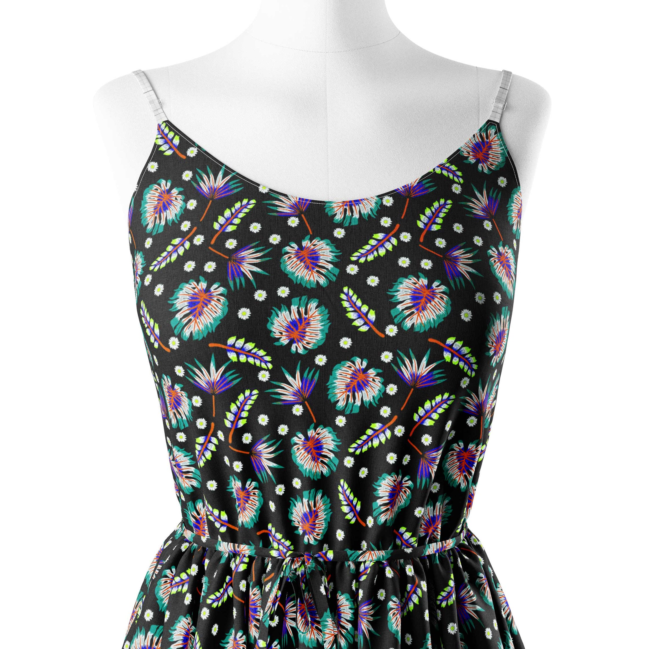 Tropical stickers Patten Print Fabric