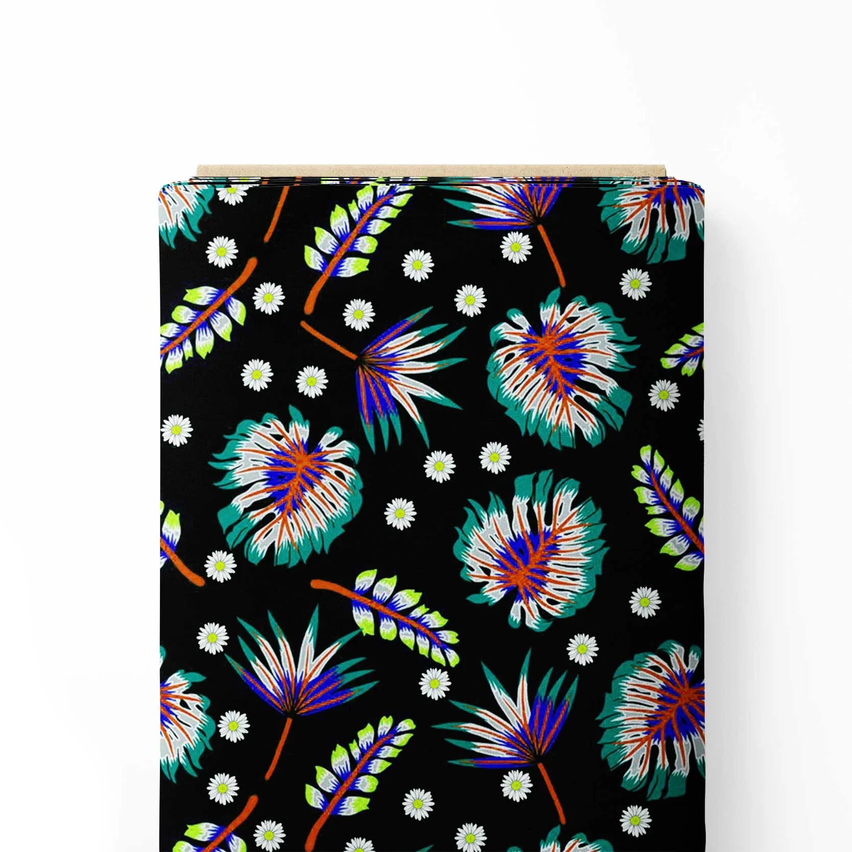 Tropical stickers Patten Print Fabric