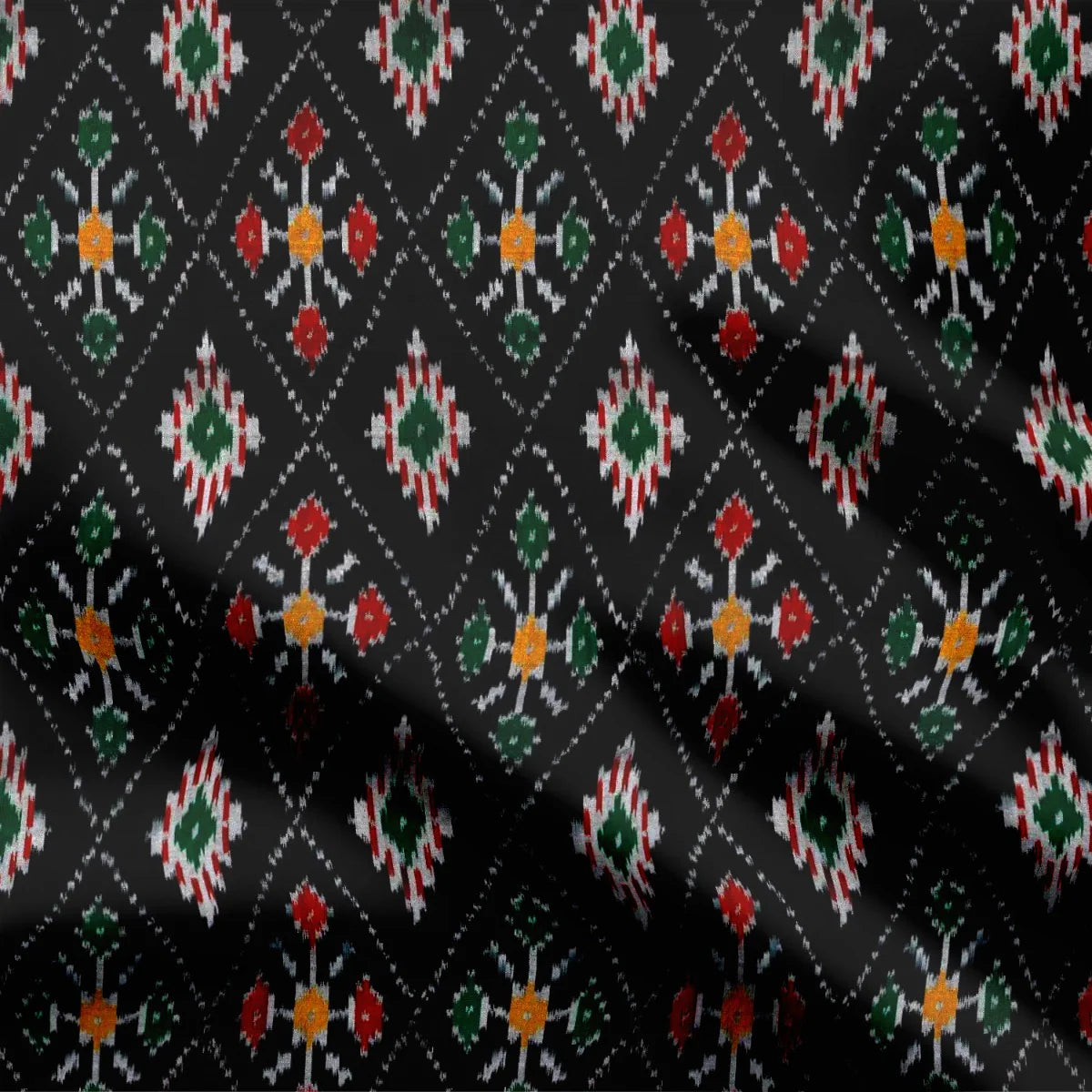 Black Rohombus Ikat