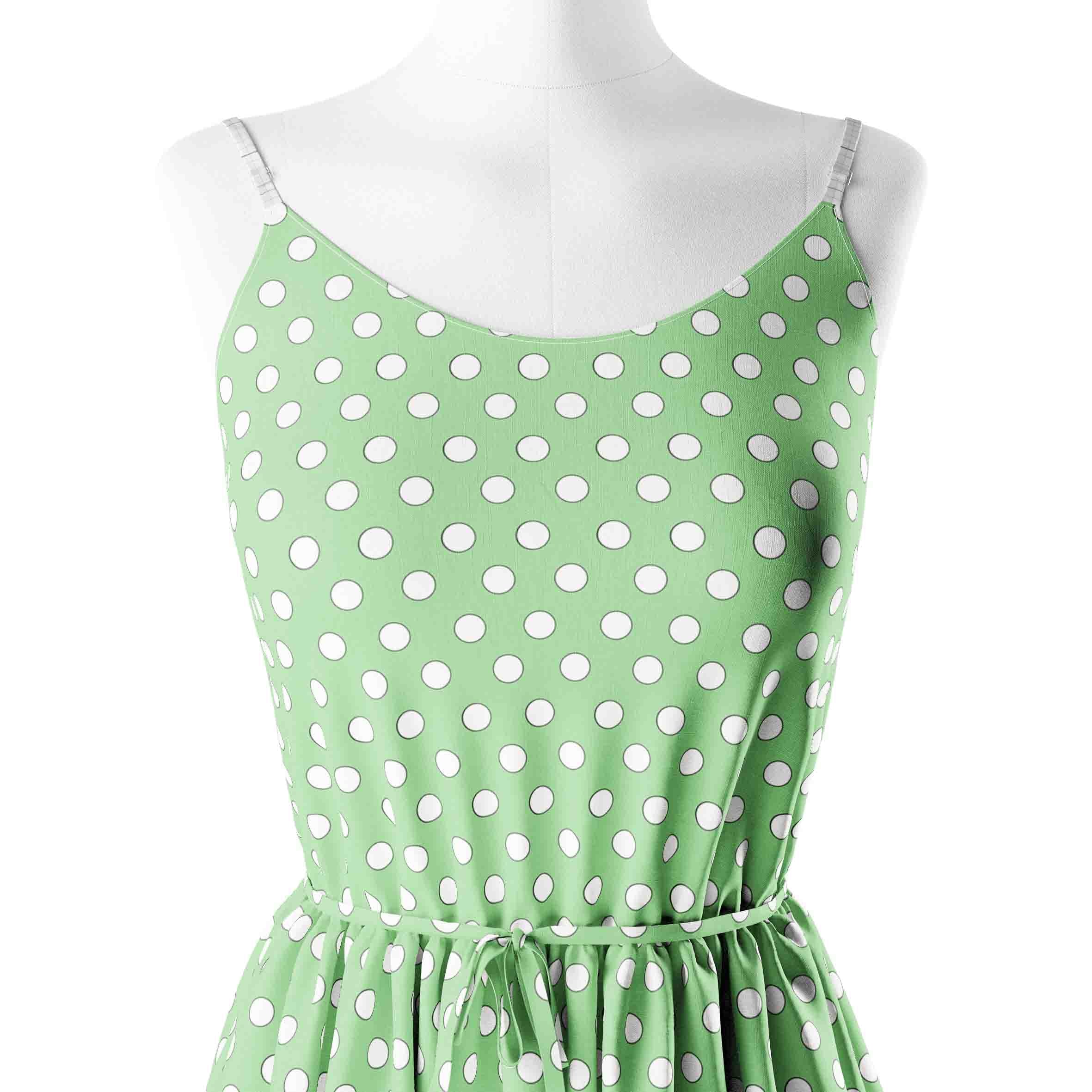 Polka Dot Large Pale Green