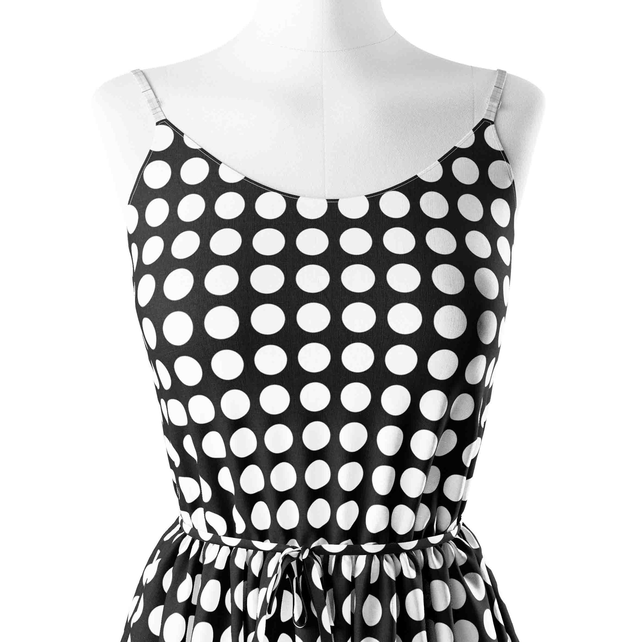 Polka Dot Large Black