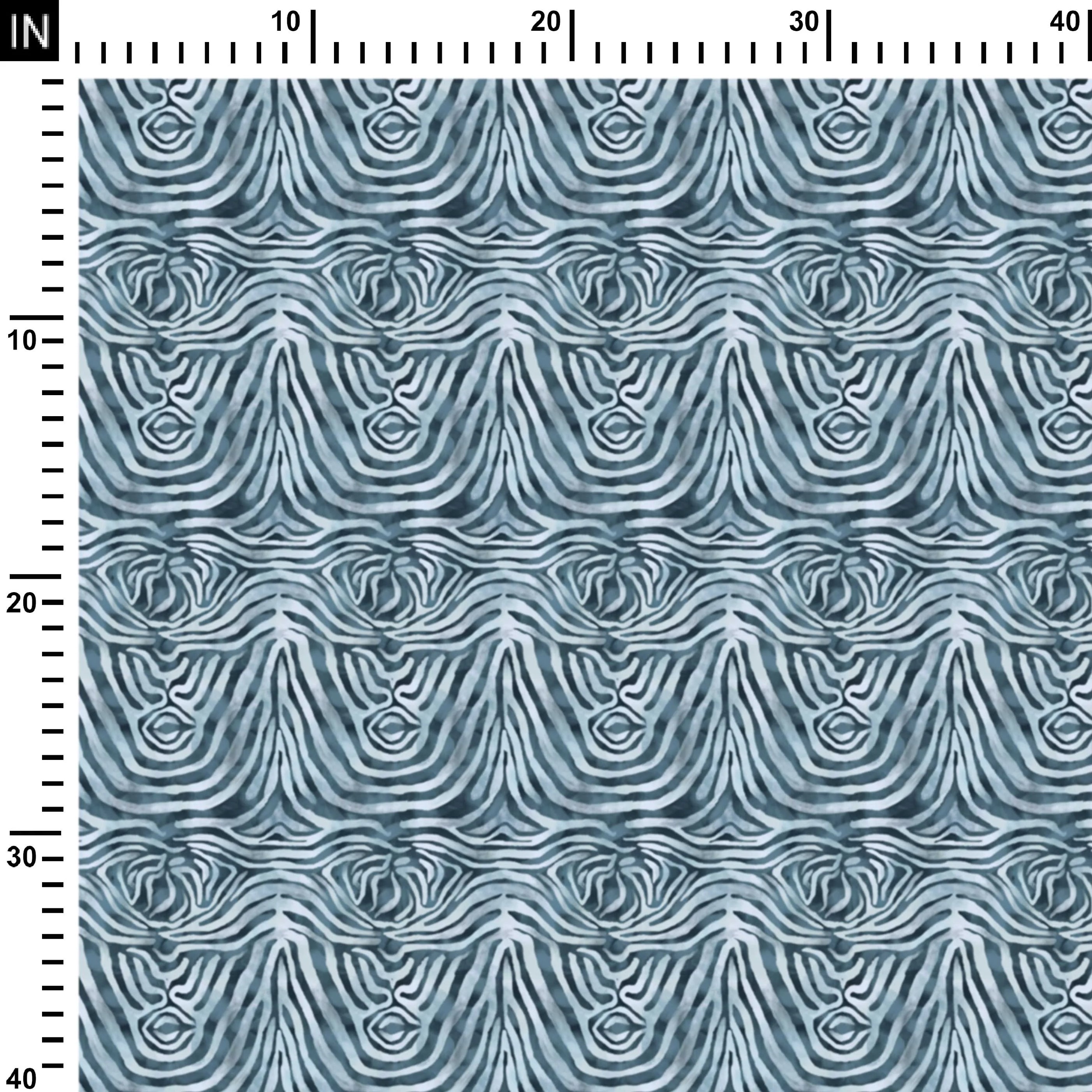 Scripted Animal Print Blue