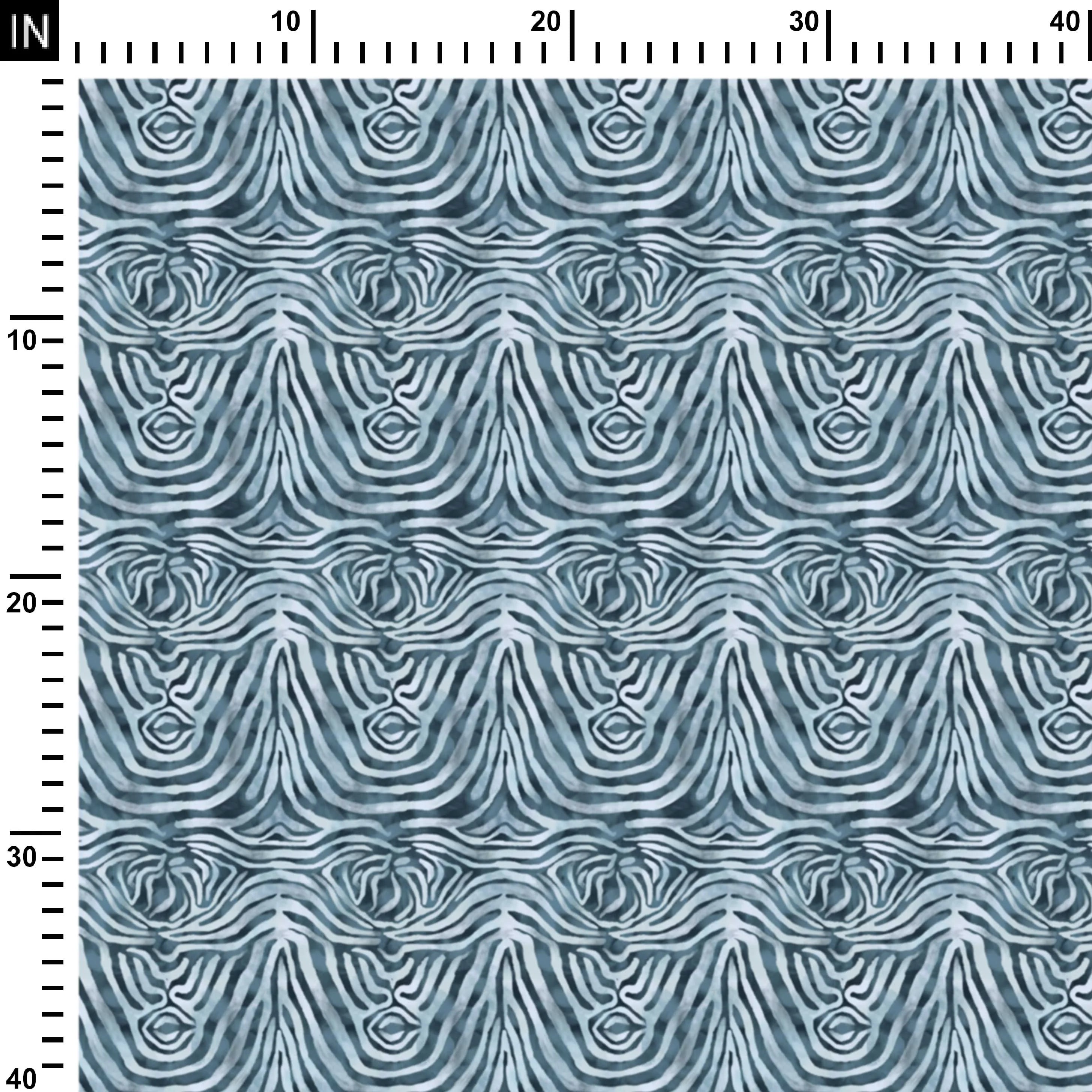 Scripted Animal Print Blue