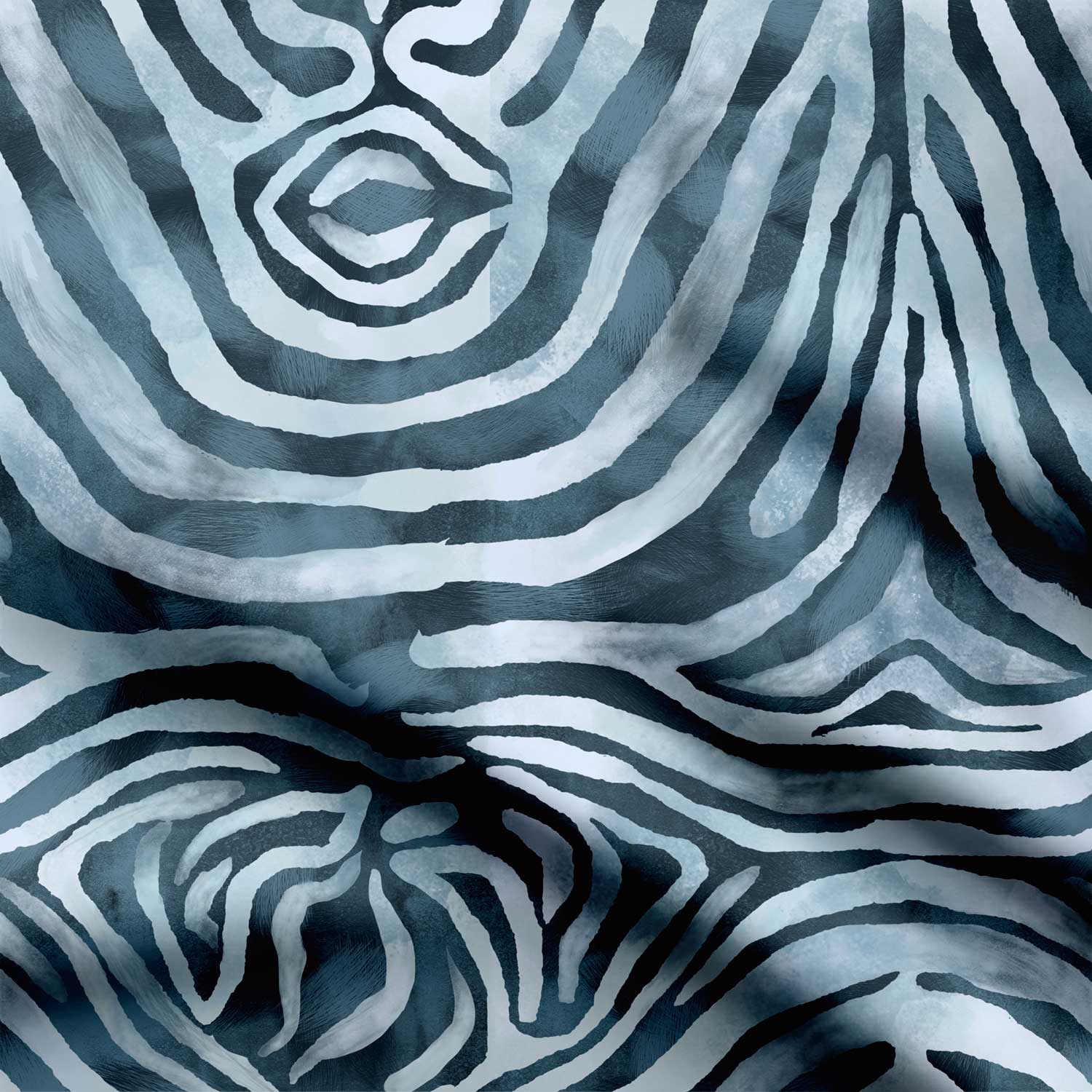 स्क्रिप्टेड एनिमल प्रिंट नीला