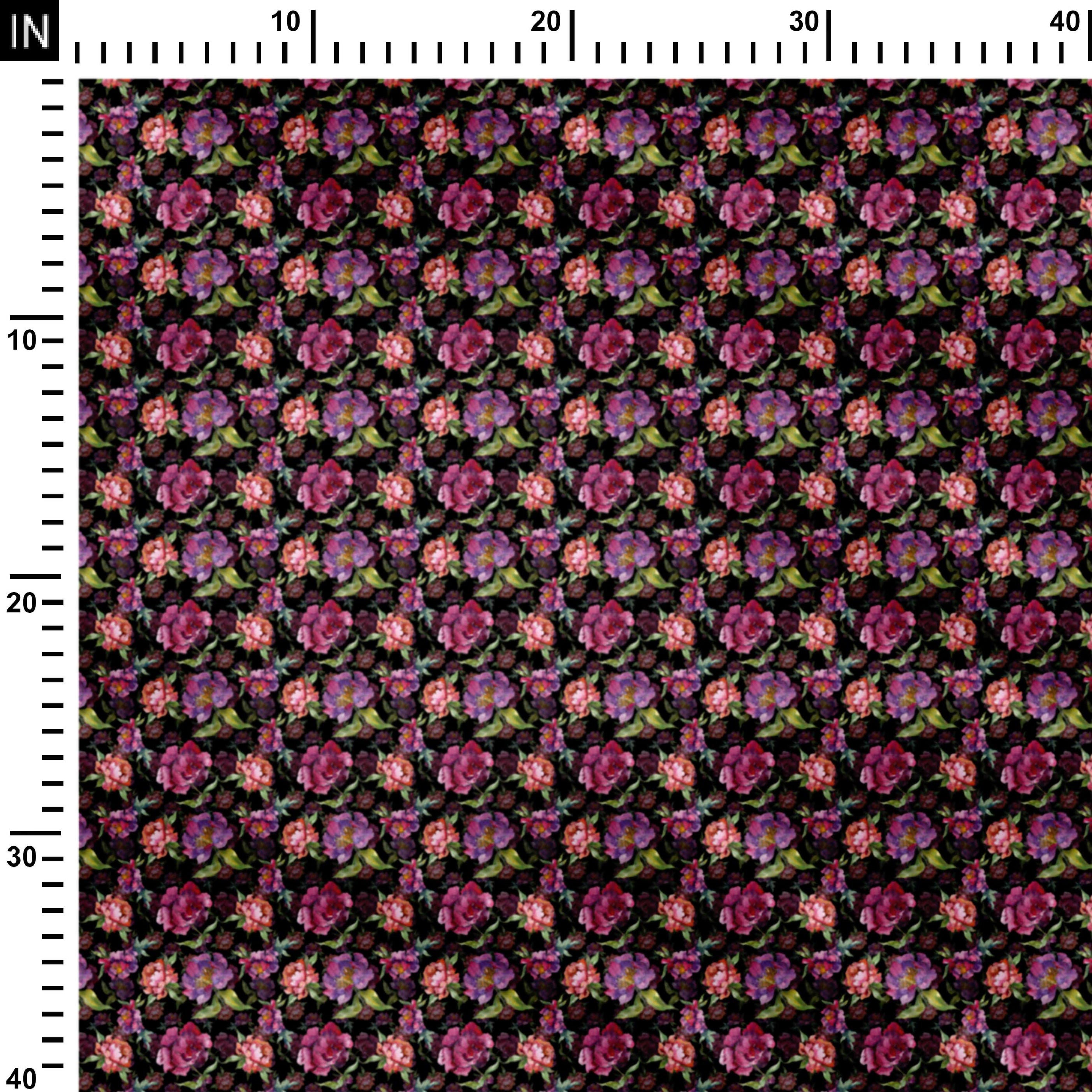 Modern Rose Seamless Pattern