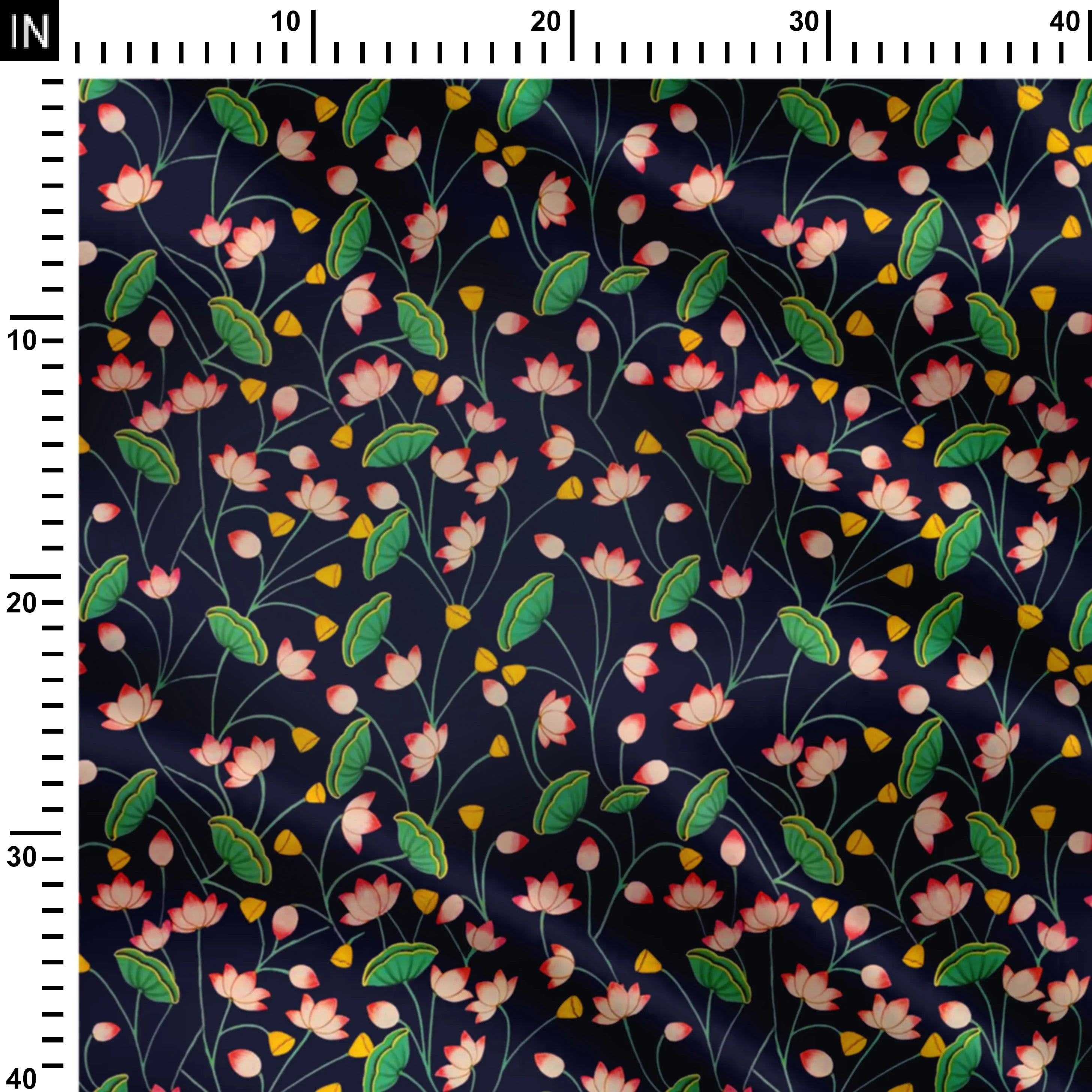 lotus flowers and branches