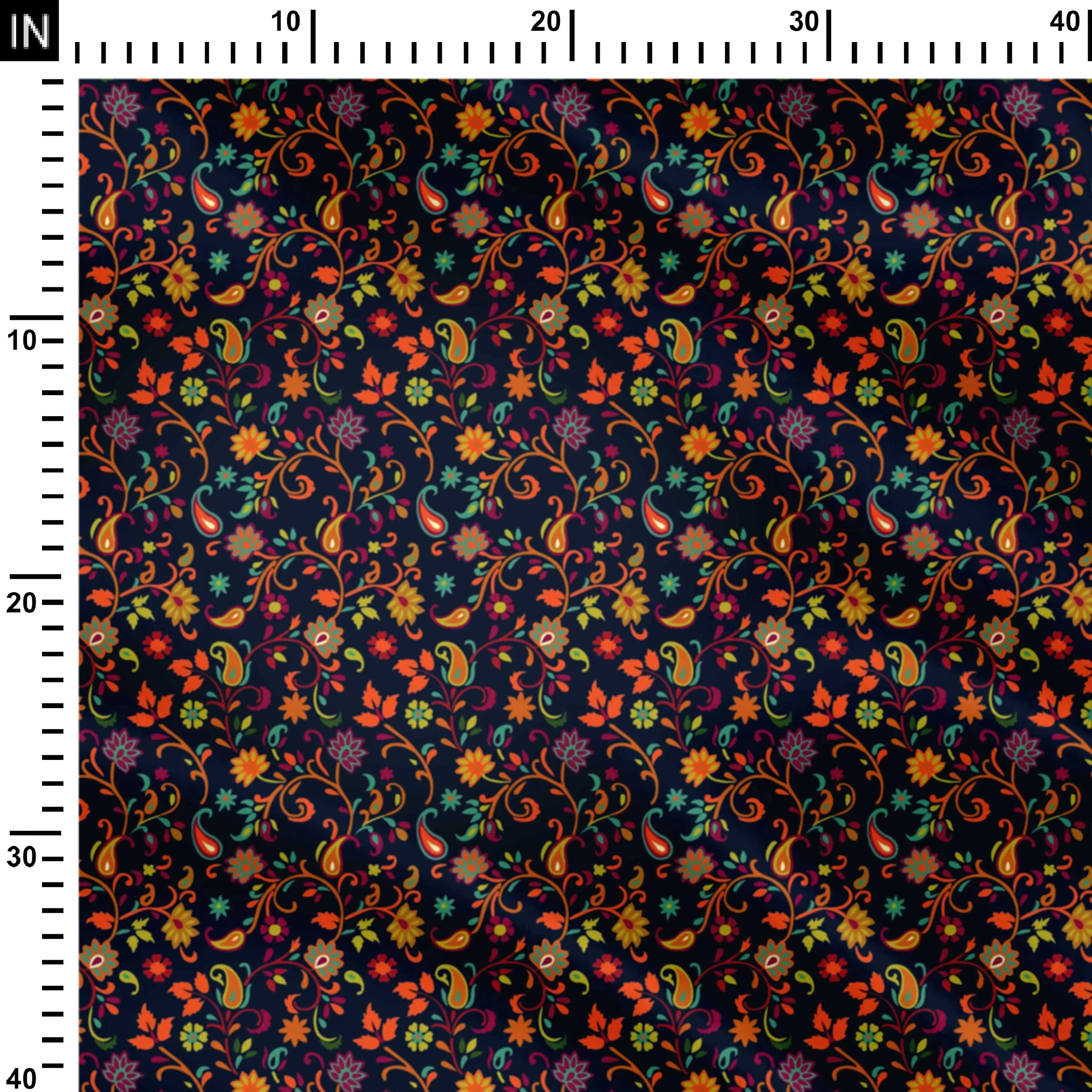 Paisley watercolor floral