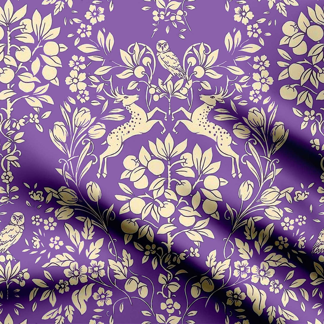 Lavender Lace Print Fabric